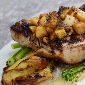 Grill Pork & Sweet Potatoes